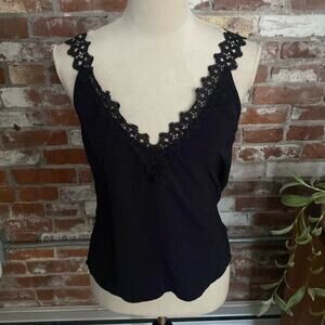 Shein Lace Strap V Neck Tank Top Size XS